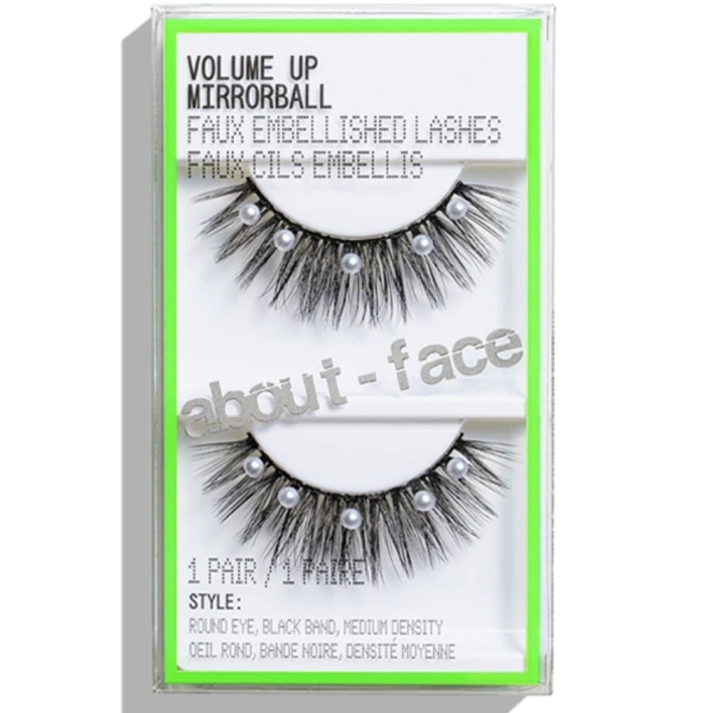 About-Face Volume Up Mirrorball faux pearl embellished high volume lashes